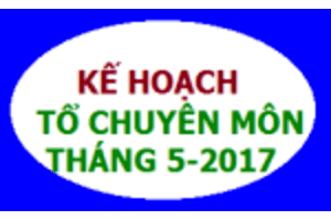 Kế hoạch tổ Vật lý tháng 5