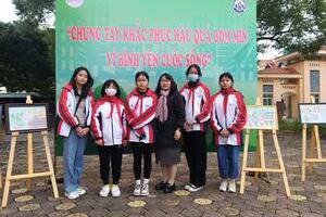 Video Học sinh trường THCS xã Tân Thanh nhận giải thưởng cuộc thi: “Đại sứ học đường trong khắc phục hậu quả bom mìn, vật liệu nổ do chiến tranh để lại”